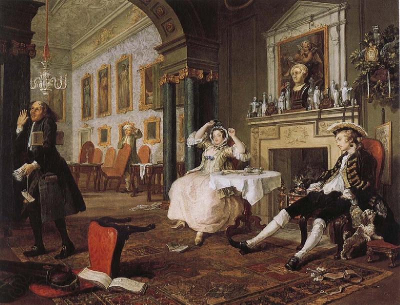 William Hogarth fashionable marriage - breakfast scene Spain oil painting art